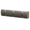 Wall Mounted Door Hook Rack – 3 Concealed Nickel Hooks on Dark Grey Board