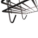 3-Tier Non-Rust Hanging Shower Caddy – Black Bathroom Organiser Rack for Shower Screen or Door