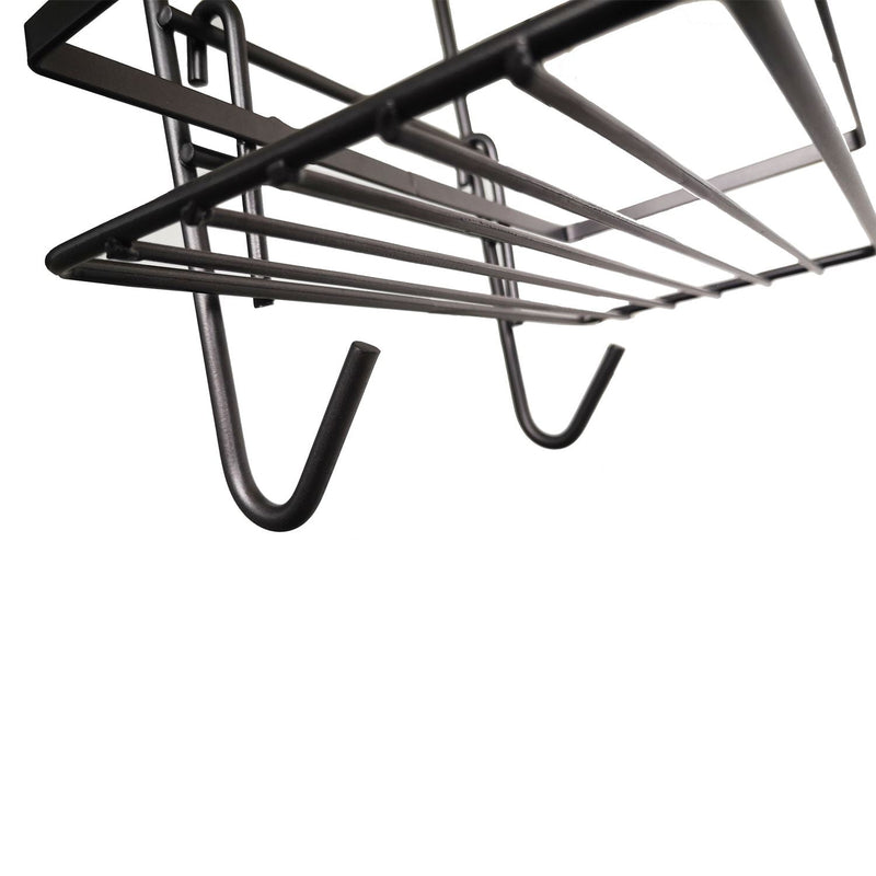 3-Tier Non-Rust Hanging Shower Caddy – Black Bathroom Organiser Rack for Shower Screen or Door