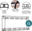 Two Tier Tool Holder with 11 Hooks – Black Powder Coated Wall Rack