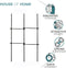 Black Floor to Ceiling Double Telescopic Wardrobe Organiser – 2 Tier Hanging Clothes Rack