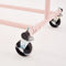 Heavy Duty Pink Clothes Rail – Adjustable Width & Height with Shelf and Locking Wheels