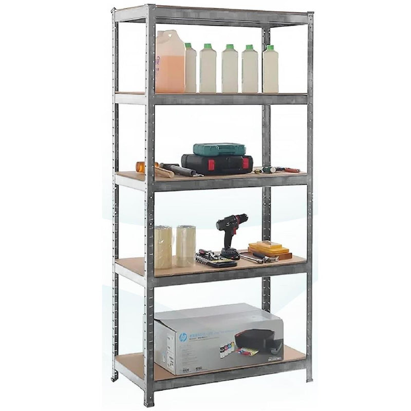 Boltless 5 Tier Heavy Duty Galvanised Steel Shelving Unit – 875kg Capacity