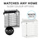 Black Letterbox Cage No Screws Needed Door Mail Box Post Letter Catcher