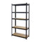 Boltless 5 Tier Heavy Duty Steel Shelving Unit – 875kg Load, Black