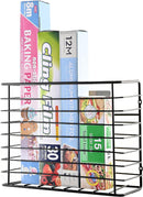 Self Adhesive Kitchen Cupboard Storage Basket – Black