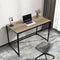 Light Brown Computer Desk 120cm – Large Home Office, Gaming & Study Table with Black Frame