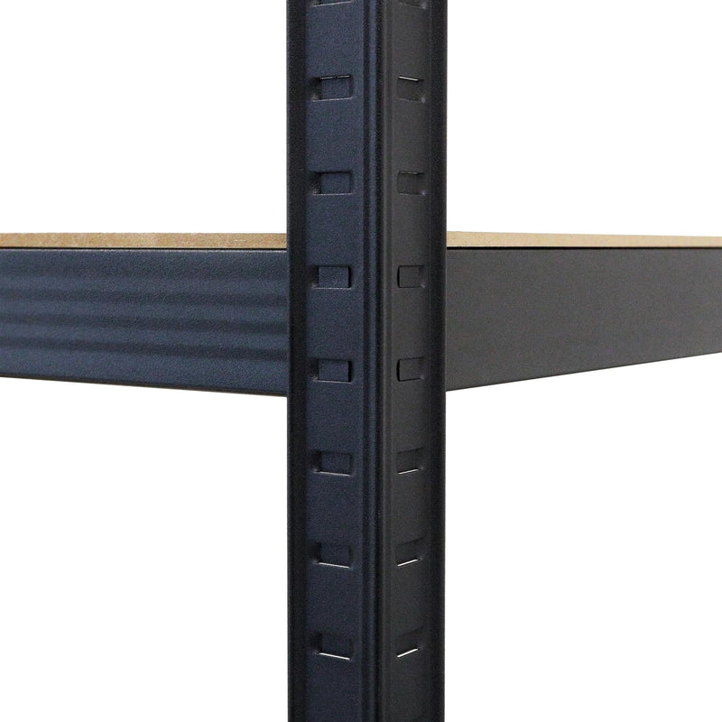 Boltless 5 Tier Heavy Duty Steel Shelving Unit – 875kg Load, Black