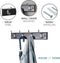 Black Wooden Coat Rack – 4 Double Hooks, Wall or Door Mountable